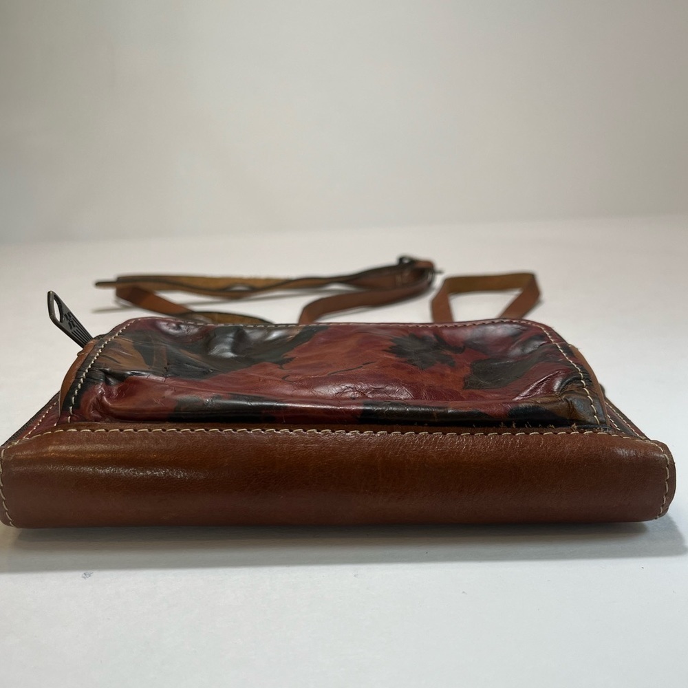 PATRICIA NASH Crossbody Bag Leather Floral Adjustable Strap - Picture 2 of 16